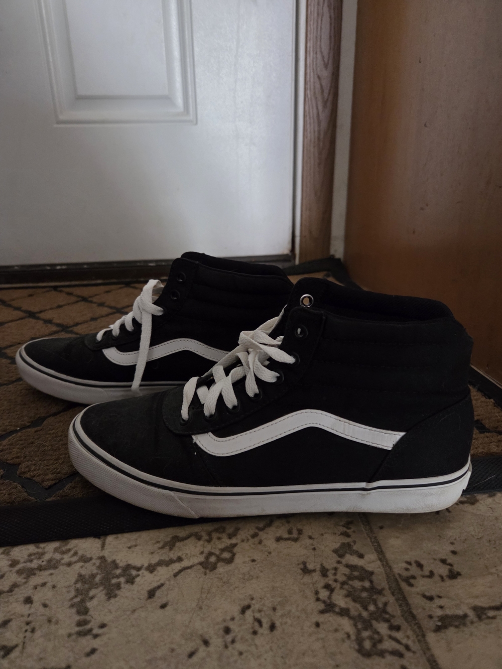 Vans Women’s Sk8-Hi Classic High-Top Sneakers in Black/White